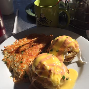 Stella's - Fried green tomato eggs Benedict. Amazing!! - Delis Near Me - Gulfport, Florida Stella's - Fried green tomato eggs Benedict. Amazing!! - Delis Near Me - Gulfport, Florida