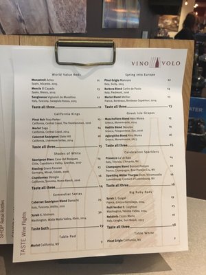 Menu photo 8 Vino Volo Columbus, OH