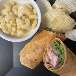 Gateway Cafe - Grilled chicken Wrap & Mac