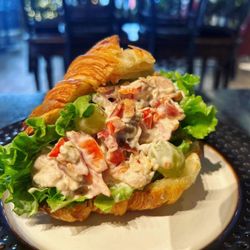 Dude’s Kitchen - Chicken salad sandwich on croissant