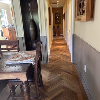 Alliatza Hardwood Floor - Hallway transition from the kitchen - Flooring Near Me