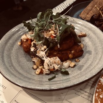 Olin Bar & Kitchen - Corn fritter - New American Near Me - Detroit, Michigan Olin Bar & Kitchen - Corn fritter - New American Near Me - Detroit, Michigan
