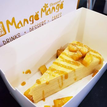 Mango Mango Dessert - Mango Mille Cake  IG @eatswithmarisa - Desserts Near Me - Aiea, Hawaii
