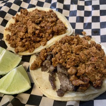 Paco's Tacos - LONGAINZA [back] and CAMPECHANO [front] tacos - Mexican Near Me - Burien, Washington