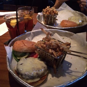 Tavern - Burger with Parmesan truffle fries. - New American Near Me - Nashville, Tennessee Tavern - Burger with Parmesan truffle fries. - New American Near Me - Nashville, Tennessee