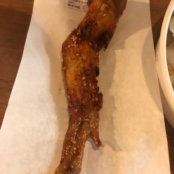 Dumpling Queen - 1 overpriced crispy chicken wing for $5 (after tax) - Chinese Near Me - Whittier, California
