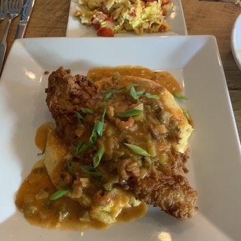 Rouj Creole - Catfish and grits with eggs - Cajun/Creole Near Me - Baton Rouge, Louisiana Rouj Creole - Catfish and grits with eggs - Cajun/Creole Near Me - Baton Rouge, Louisiana