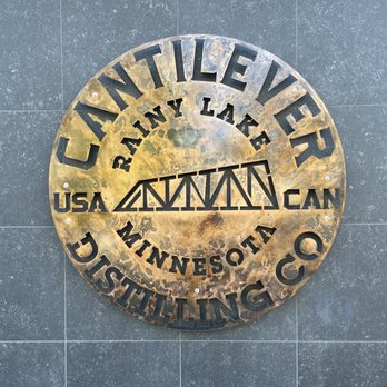 Cantilever Distillery - Outdoor sign - New American Near Me - International Falls, Minnesota