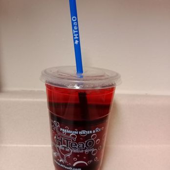 HTeaO - a plastic cup with a blue straw - Coffee & Tea Near Me - Clovis, New Mexico