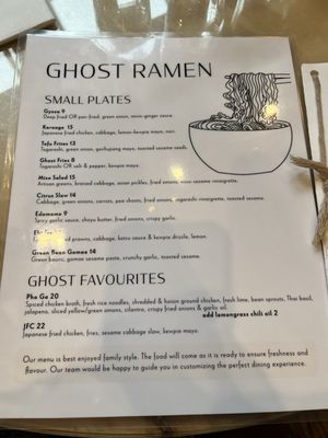 Menu photo 1 Ghost Ramen Victoria, BC