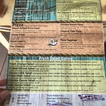 Fishtales - Menu as of August 2017 - Seafood Near Me - Nancy, Kentucky