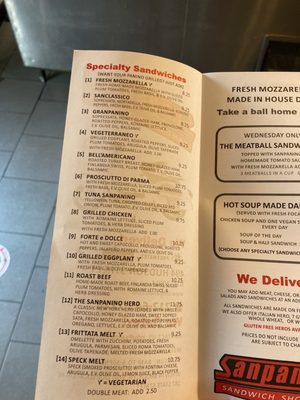 Menu photo 2 Sanpanino New York, NY Menu photo 2 Sanpanino New York, NY