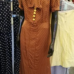 1930 polka dot with incresible buttons. LOVED!