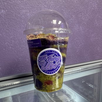 All Things Ube Desserts - Ube Knafeh with Strawberries - Desserts Near Me - San Diego , California All Things Ube Desserts - Ube Knafeh with Strawberries - Desserts Near Me - San Diego , California