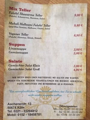 Menu photo 2 Orient Cologne, NW