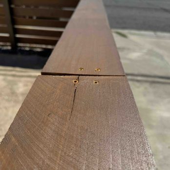 Legend To Kings Fence - Top caps installed as short boards, exposing alignment issues at every seam - Fences & Gates Near Me - Spring Valley, California Legend To Kings Fence - Top caps installed as short boards, exposing alignment issues at every seam - Fences & Gates Near Me - Spring Valley, California