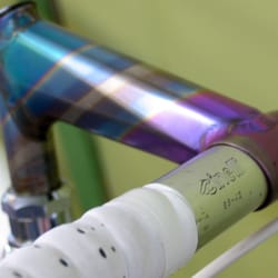 Markee's Cycling Center - Beautiful titanium stem. (Sadly, not for sale)