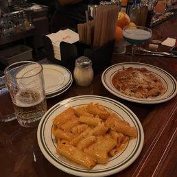 Rigatoni Alla Vodka and Tagliatelle Bolognese Rigatoni Alla Vodka and Tagliatelle Bolognese