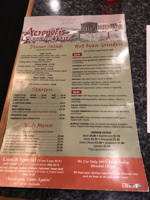 Menu photo 4 Acropolis Pizza & Pasta Kirkland, WA Menu photo 4 Acropolis Pizza & Pasta Kirkland, WA