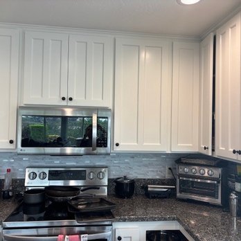 DND Pro Painting - Old kitchen cabinets sanded down and re-painted - Painters Near Me DND Pro Painting - Old kitchen cabinets sanded down and re-painted - Painters Near Me