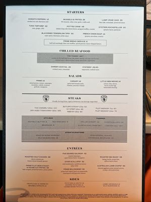Menu photo 7 Prime, A Shula's Steak House Chandler, AZ