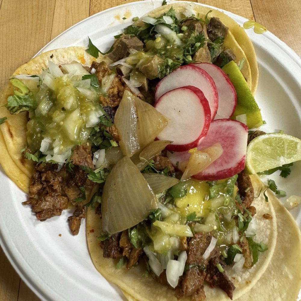 Tacos - al pastor and lengua Tacos - al pastor and lengua