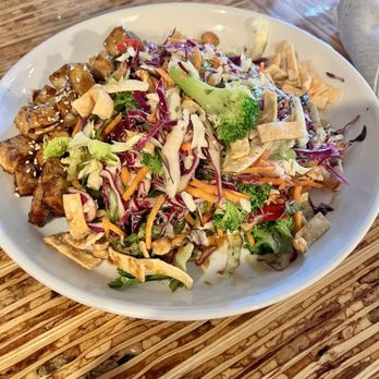The Grove Wine Bar & Kitchen - Asian salad with organic tofu - New American Near Me - Cedar Park, Texas The Grove Wine Bar & Kitchen - Asian salad with organic tofu - New American Near Me - Cedar Park, Texas