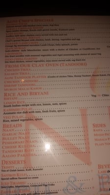 Menu photo 8 Agni Indian Kitchen & Bar Greensboro, NC
