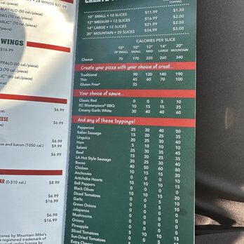 Mountain Mike's Pizza - Menu 5.31.24 - Chicken Wings Near Me - Cypress, Texas