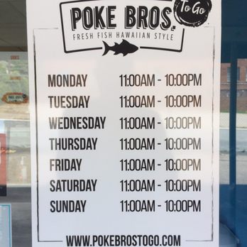 Poke Bros - Hours - Poke Near Me - Columbia, South Carolina Poke Bros - Hours - Poke Near Me - Columbia, South Carolina