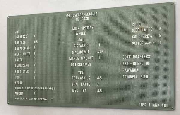 Menu photo 7 House Coffee Co. Los Angeles, CA Menu photo 7 House Coffee Co. Los Angeles, CA