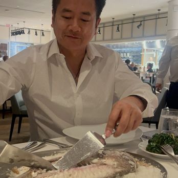Estiatorio Milos - We asked to do the honors of de-boning our own fish - Greek Near Me - Las Vegas, Nevada Estiatorio Milos - We asked to do the honors of de-boning our own fish - Greek Near Me - Las Vegas, Nevada