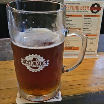 Restoration Brew Worx - With the 1L mug and a good Octoberfest beer it takes me back to Germany. Anywhere near Delaware it is a most stop location... - Breweries Near Me - Delaware, Ohio Restoration Brew Worx - With the 1L mug and a good Octoberfest beer it takes me back to Germany. Anywhere near Delaware it is a most stop location... - Breweries Near Me - Delaware, Ohio