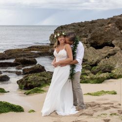 Ewa Beach Floral & Gifts - Lei Po'o and a maile lei