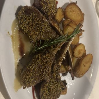 Come Prima Ristorante - pistachio crusted lamb lollipops in red wine sauce $75 - Bars Near Me - New York, New York Come Prima Ristorante - pistachio crusted lamb lollipops in red wine sauce $75 - Bars Near Me - New York, New York
