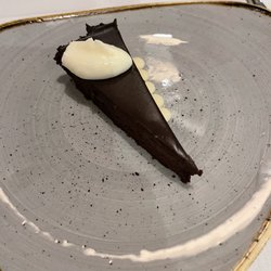 Savannah Oyster - Flourless chocolate cake without the caramel sauce per our request
