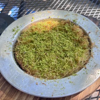 Chef Agir Restaurant Bar - Their specialty dessert: stretch cheese bathed in warm syrup, yes please. - Mediterranean Near Me - Portland, Oregon