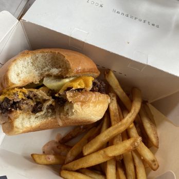 The Kroft - Wagyu Smash Burger with regular fries - Sandwiches Near Me - Anaheim, California The Kroft - Wagyu Smash Burger with regular fries - Sandwiches Near Me - Anaheim, California