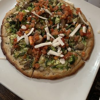 SunCafe - White Truffle Pizza - Gluten Free Crust - Vegan Near Me - Studio City, California SunCafe - White Truffle Pizza - Gluten Free Crust - Vegan Near Me - Studio City, California