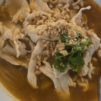 EIM Thai - Tom yum chicken noodle soup with chicken - Thai Near Me - Colorado Springs, Colorado