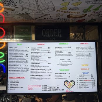 Corazon Mexicano - Menu | 3/26/2026 - Food Trucks Near Me - San Francisco, California Corazon Mexicano - Menu | 3/26/2026 - Food Trucks Near Me - San Francisco, California