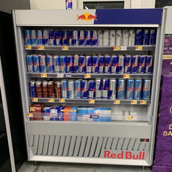 Walmart Supercenter - a display of red bull energy drinks - Grocery Near Me - Titusville, Florida Walmart Supercenter - a display of red bull energy drinks - Grocery Near Me - Titusville, Florida
