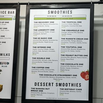 Clean Juice - Smoothie Menu - Juice Bars & Smoothies Near Me - Charlotte, North Carolina