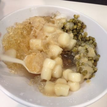 Happiness Cafe - Glutinous rice balls, ai yu jelly, and green bean - Ice Cream & Frozen Yogurt Near Me - San Jose, California Happiness Cafe - Glutinous rice balls, ai yu jelly, and green bean - Ice Cream & Frozen Yogurt Near Me - San Jose, California