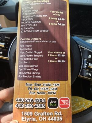 Menu photo 1 Top Fish & Chicken Elyria, OH