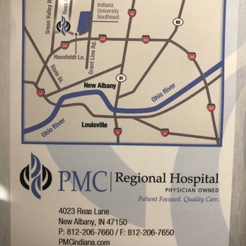 PMC Regional Hospital - Map - Internal Medicine Near Me - New Albany, Indiana PMC Regional Hospital - Map - Internal Medicine Near Me - New Albany, Indiana