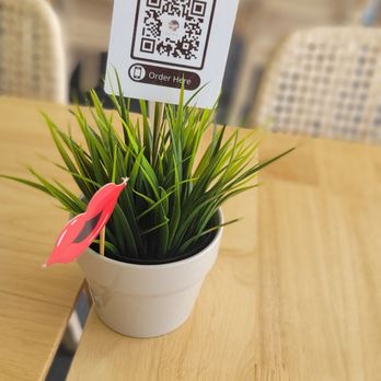 Ku-Tea’s Town - Plants with Qr codes on every table - Bubble Tea Near Me - Woodbridge, Virginia Ku-Tea’s Town - Plants with Qr codes on every table - Bubble Tea Near Me - Woodbridge, Virginia