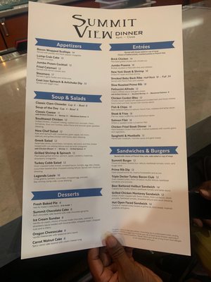 Menu photo 1 Summit View Lounge Grand Ronde, OR