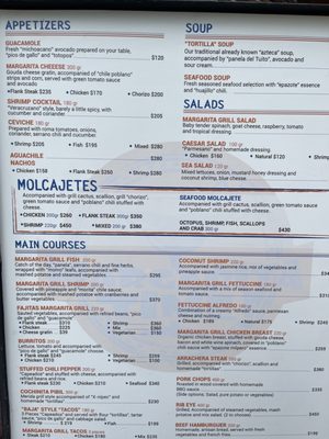 Menu photo 3 Margarita Grill Puerto Vallarta, JAL
