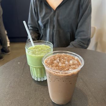 Mañana Coffee - Matcha and Orange Mocha Latte - Coffee & Tea Near Me - Austin, Texas